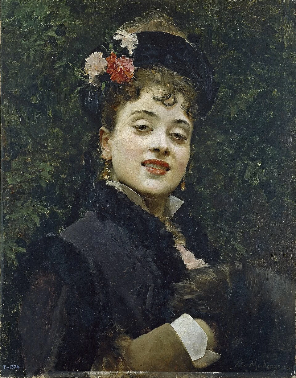 Raimundo Madrazo - Ritratto della modella Aline Masson, Museo del Prado, Madrid